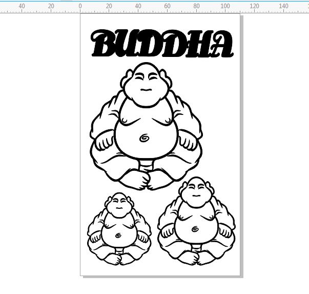 Buddha 110 x 180mm min buy 3